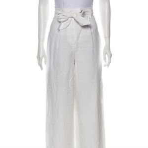 Mara Hoffman Size 0 White Wide Leg Pants